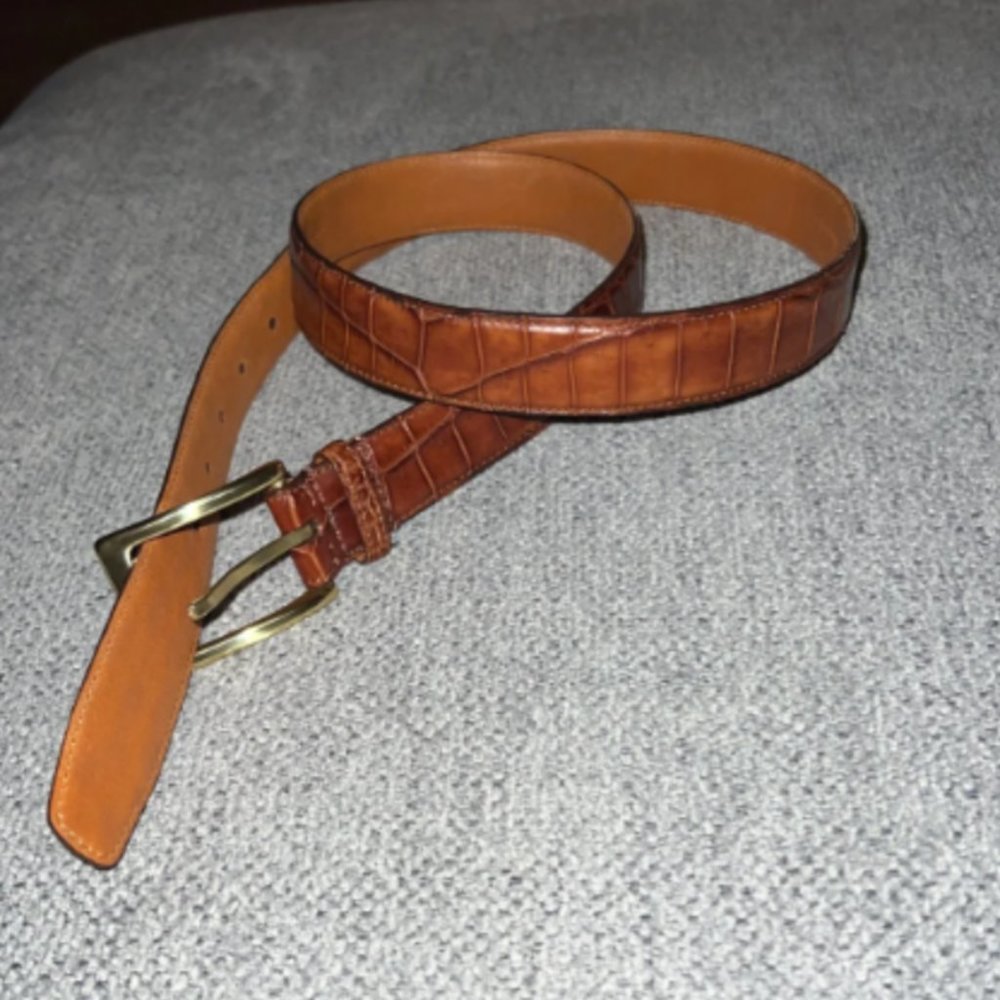 Mens Ralph Lauren Purple Label Crocodile Belt size 36 (RARE)